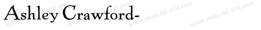 Ashley Crawford字体转换